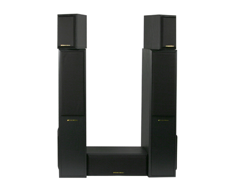 SANSUI 5.1 Home Theater System With build-in 8'' Woofer (Black)