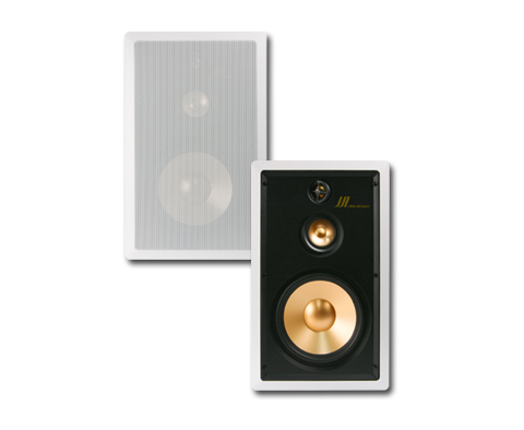 JA-Audio - 8" 3-way Aluminum GOLD In-Wall Speaker - Click Image to Close